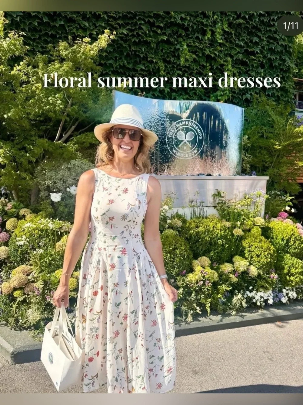 NWT Reformation Anelis Floral Midi Dress - Picture 6 of 13
